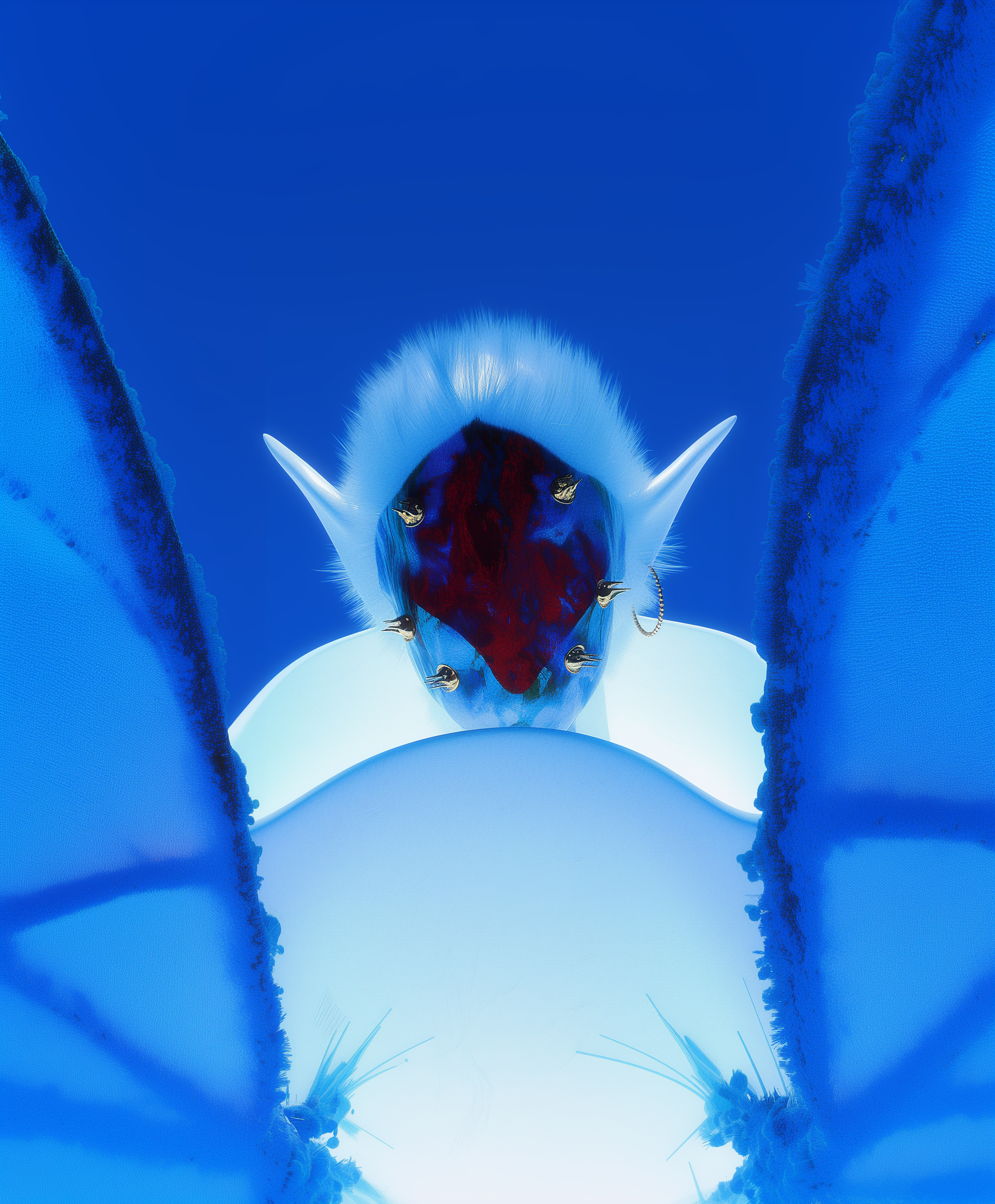 frilled collar